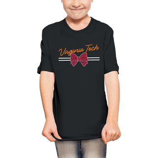 Virginia Tech Bow Script Youth T-Shirt - Black