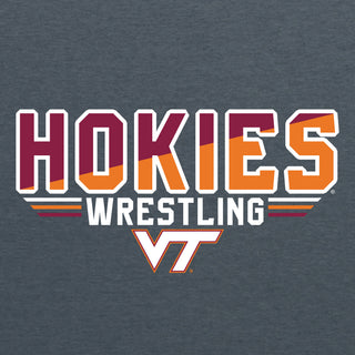 Virginia Tech Wrestling Top Flight Youth T-Shirt - Dark Heather