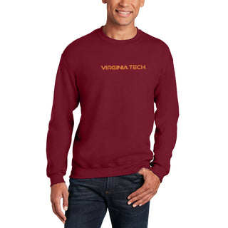 Virginia Tech Wordmark EMB BTB Crewneck