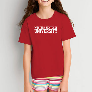 Western Kentucky Hilltoppers Basic Block Youth T-Shirt - Red