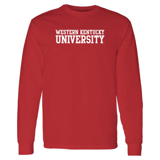 Western Kentucky Hilltoppers Basic Block Long Sleeve T-Shirt - Red
