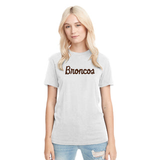 Western Michigan Broncos Script Wordmark NLA Triblend T-Shirt - Heather White