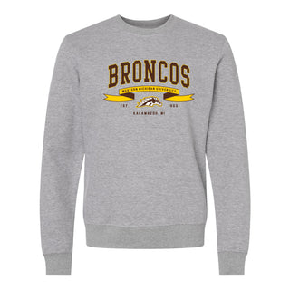 Western Michigan Ribbon Flight JA BTB Crewneck - Oxford