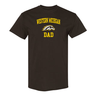 Western Michigan Arch Logo Dad T-Shirt - Dark Chocolate