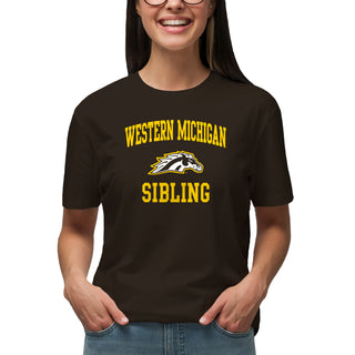 Western Michigan Arch Logo Sibling T-Shirt - Dark Chocolate