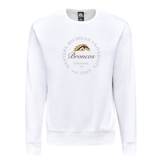 Western Michigan Roundabout BTB Crewneck - White