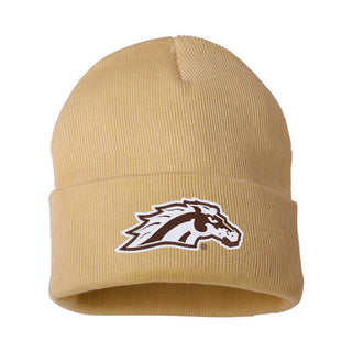 Western Michigan Primary Logo Solid Knit Cuffed Beanie