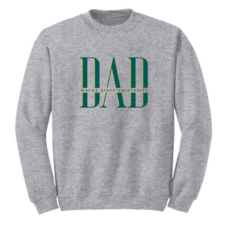 Wayne State Classic Dad Crewneck - Sport Grey