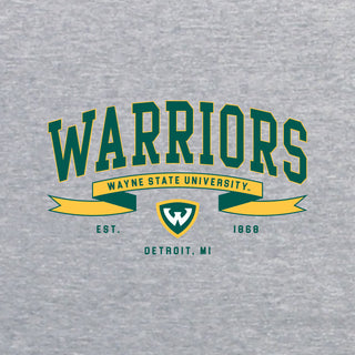 Wayne State Ribbon Flight JA BTB Crewneck - Oxford