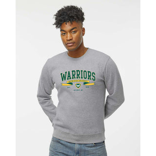 Wayne State Ribbon Flight JA BTB Crewneck - Oxford