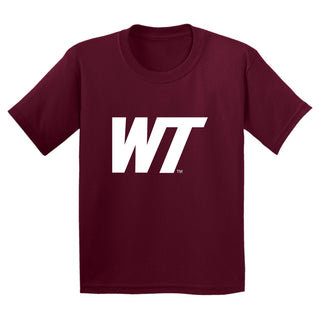 West Texas A&M Buffaloes Primary Logo Youth T-Shirt - Maroon