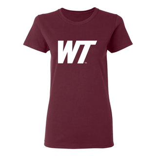 West Texas A&M Buffaloes Primary Logo Women's T-Shirt - Maroon