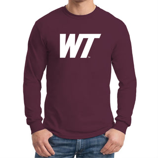 West Texas A&M Buffaloes Primary Logo Long Sleeve T-Shirt - Maroon