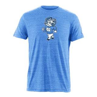 Champion UNC Walking Rameses Triblend T-Shirt - Light Blue