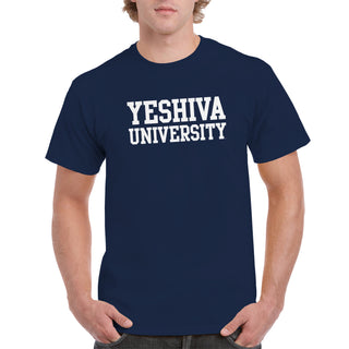 Yeshiva University Basic Block T-Shirt - Navy