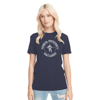 Yeshiva University Distressed Circle Logo NLA Triblend T-Shirt - Vintage Navy