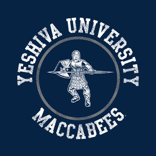 Yeshiva University Distressed Circle Logo Long Sleeve - Navy