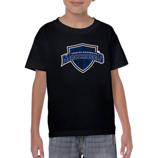 Yeshiva University Primary Logo Youth T-Shirt - Black