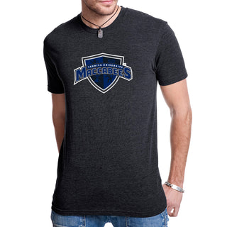 Yeshiva University Primary Logo NLA Triblend T-Shirt - Vintage Black