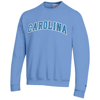 Champion UNC Carolina Applique PB Crewneck - Light Blue