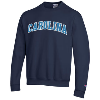 Champion UNC Carolina Applique Champion PB Crewneck - Navy