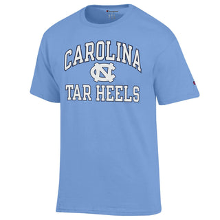 Champion Carolina Arch Over Tar Heels Basic T-Shirt - Light Blue