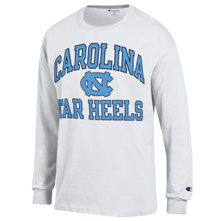 Champion Carolina Arch Over Tar Heels Long Sleeve - White