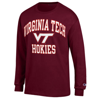 Virginia Tech Arch Logo Basic Long Sleeve - Maroon