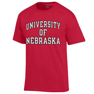 University of Nebraska Champion Basic T-Shirt - Scarlet