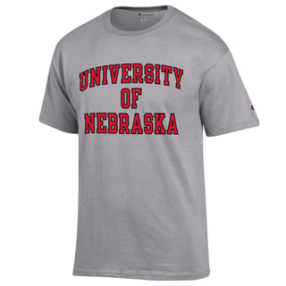 University of Nebraska Champion Basic T-Shirt - Oxford