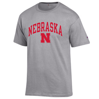 Nebraska Arch Over N Champion Basic T-Shirt - Oxford