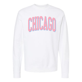 Chicago Mega Arch Midweight Crewneck - White