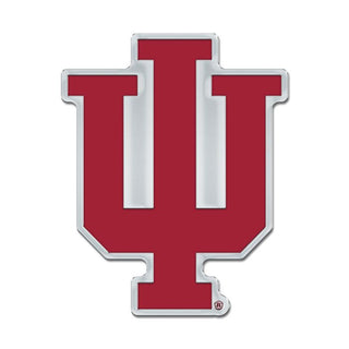 Indiana Hoosiers Colored Chrome Free Form Auto Emblem