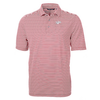 Cutter & Buck Indiana Virtue Eco Pique Stripe Recycled Polo - Cardinal Red