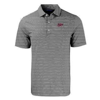 Cutter & Buck Indiana Forge Eco Double Stripe Recycled Polo - Black/White