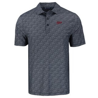 Cutter & Buck Indiana Pike Eco Pebble Print Recycled Polo - Black/White
