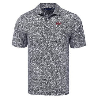 Cutter & Buck Indiana Pike Eco Flora Print Polo - Black