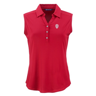Cutter & Buck Indiana Women's Forge Eco Recycled Sleeveless Polo - Cardinal Red
