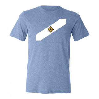 Madison City Flag Triblend T-shirt - Blue Triblend