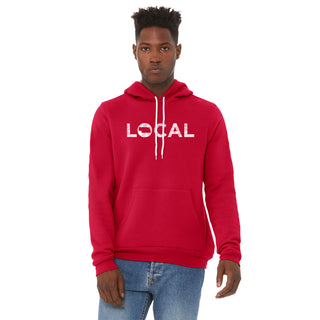 Nebraska Local Sponge Fleece Hoodie - Heather Red