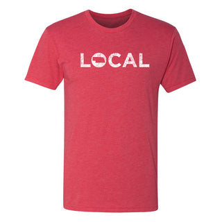 Nebraska Local Triblend T-Shirt - Vintage Red