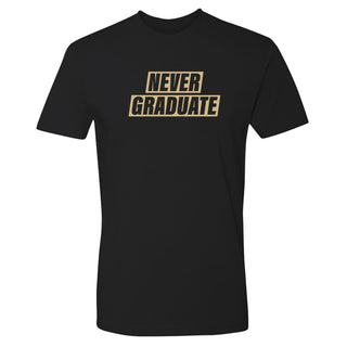 Never Graduate NLA T-Shirt - Black w/ Gold Print