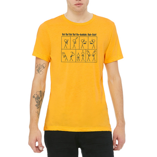 Proper Blues Procedure T-Shirt - Yellow Gold Triblend