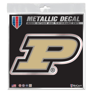 Purdue Boilermakers Decal Metallic 6" x 6"