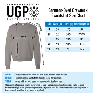 Chapel Hill Groove On CW Garment-Dyed Crewneck - Saltwater