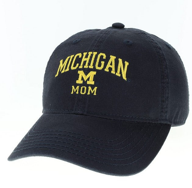 Michigan Wolverines Relaxed Twill Hat Arch Logo MOM - Navy