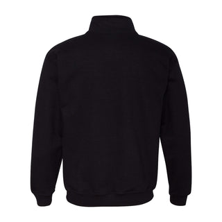 Purdue University Boilermakers Block P Embroidered Quarter-Zip Sweatshirt - Black