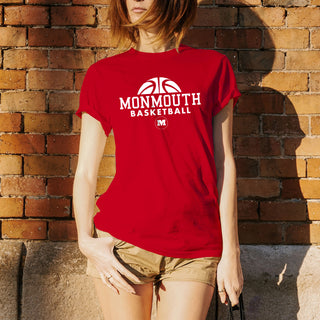 Monmouth College Fighting Scots Basketball Hype Short Sleeve T Shirt - Red