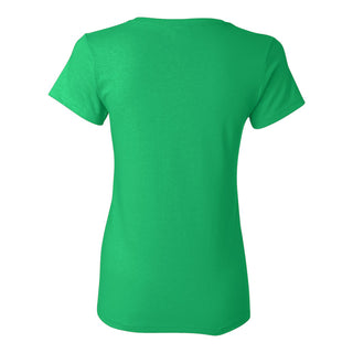 Norfolk State University Spartans Basic Block Womens Short Sleeve T Shirt - Irish Green