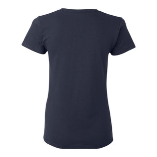 Old Dominion University Monarchs Basic Block Womens Short Sleeve T Shirt - Navy